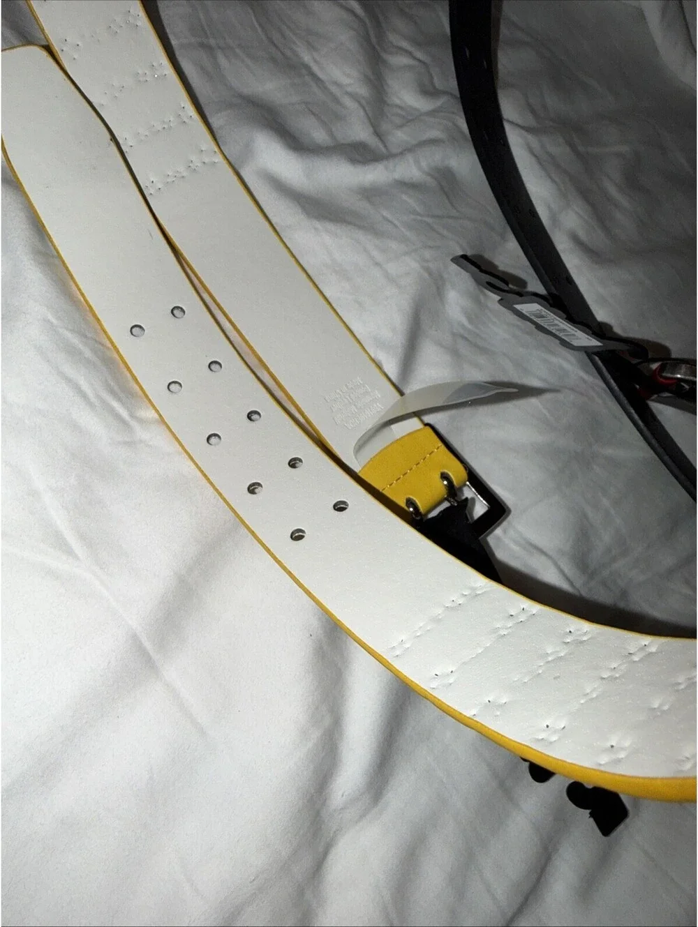 YELLOW studded Ed hardy Belt NWT Y2K